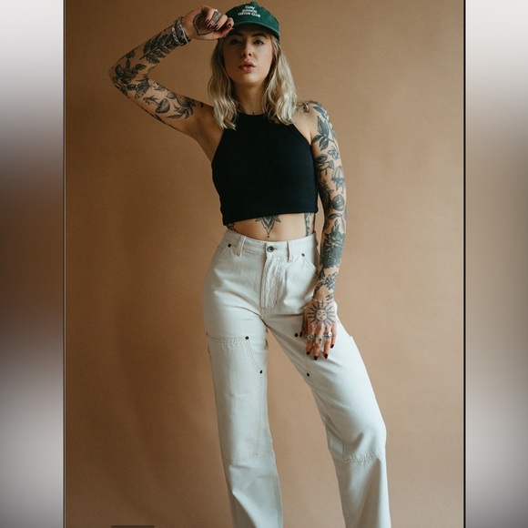 P&Co ALBION CARPENTER PANT - in Ecru Size UK14/US10 - Picture 3 of 16